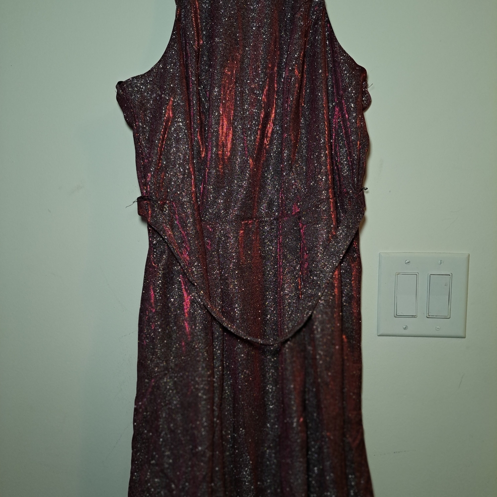 Red Backless Halter Slip Dress for Cocktail